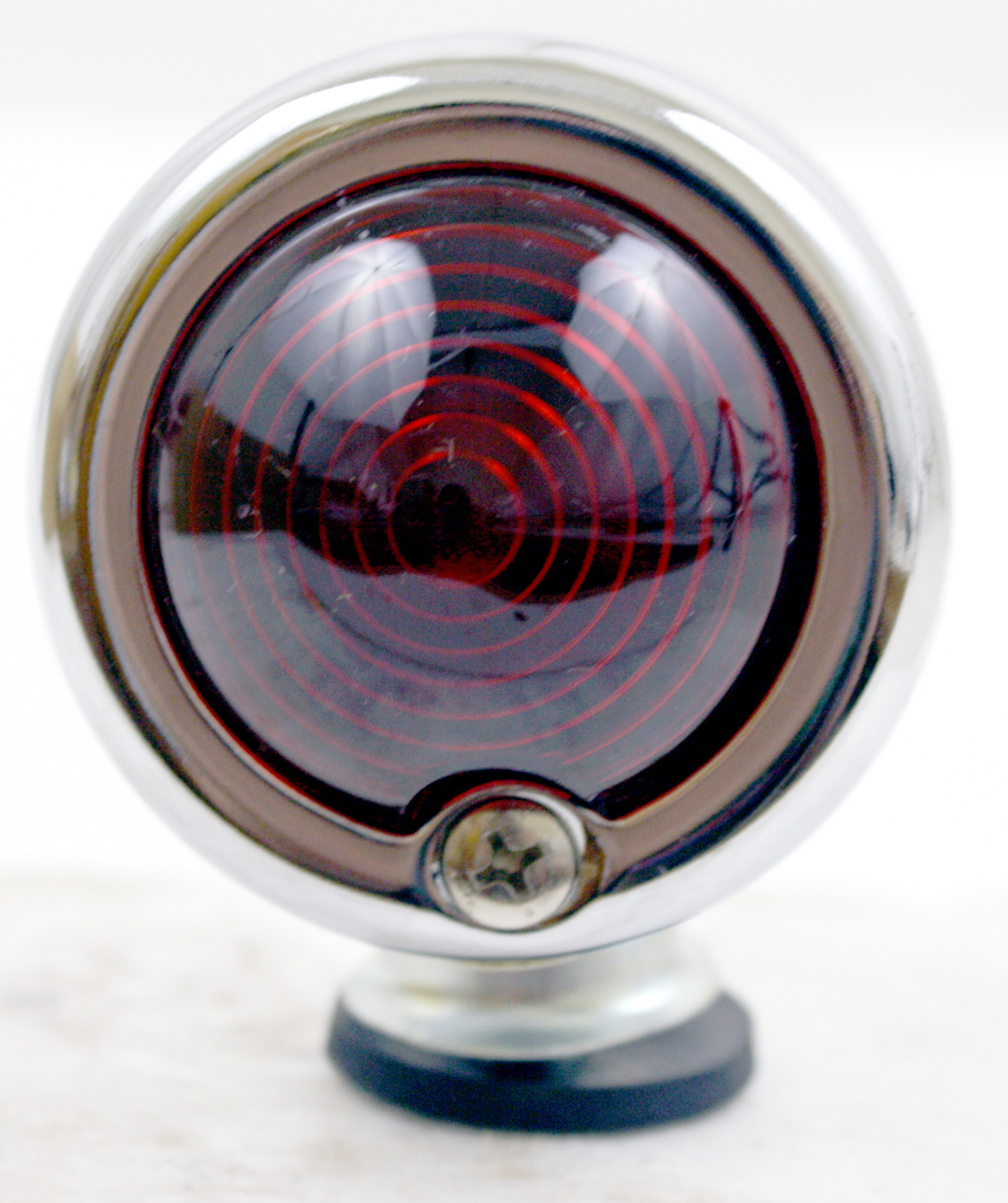 Superior Dixie 12V Chrome Bullet Style Red Marker Light Motorcycle 1 1/2″ D-X2