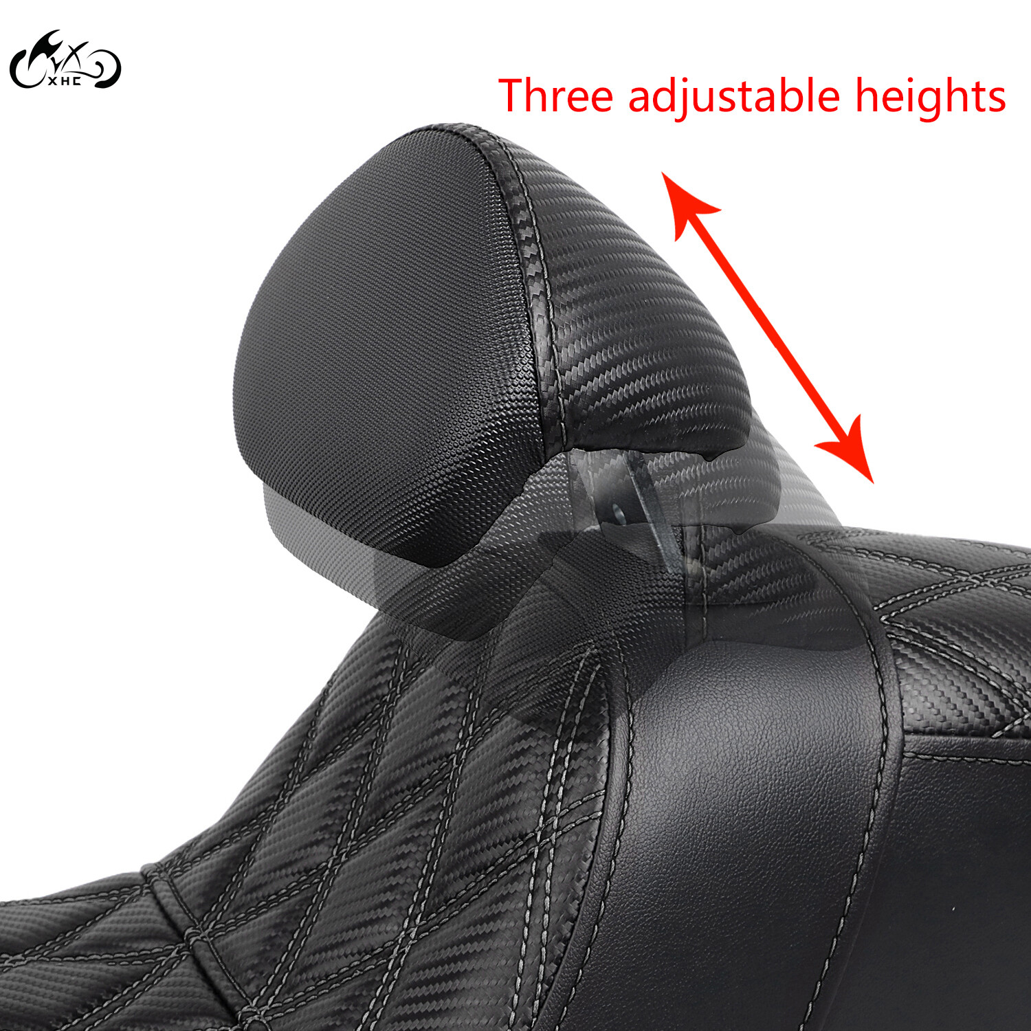 Step Up Passenger Driver Seat w/ Backrest For Harley Electra Street Road Glide