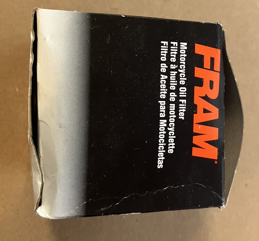 NEW – FRAM PH6017A Motorcycle Oil Filter BLACK In Factory FRAM Box