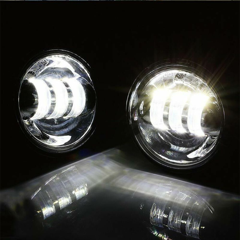 7″inch LED Headlight + Passing Lights For Harley Davidson Touring Road King DRL