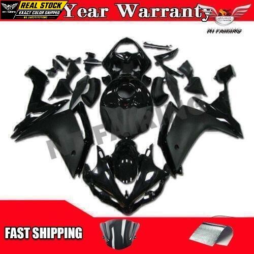 NTB Glossy Matte Black Fairing Fit for Yamaha 2007 2008 YZF R1 Injection Kit