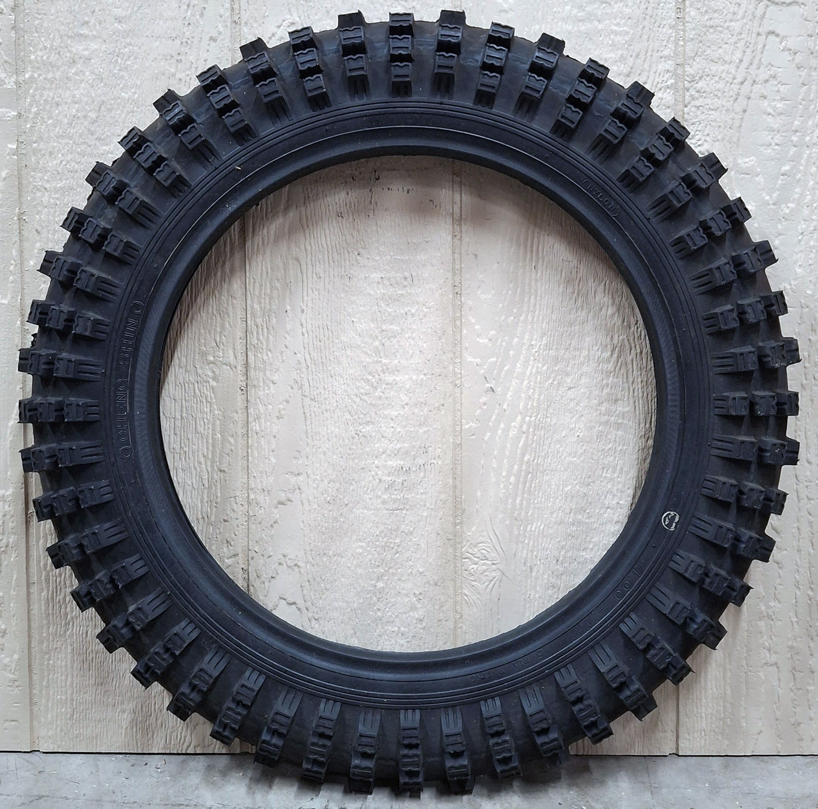 Cheng Shin 4.00-18 Vintage Off Road Knobby Sport Tire Dirt Bike MotoX 6-Ply NOS