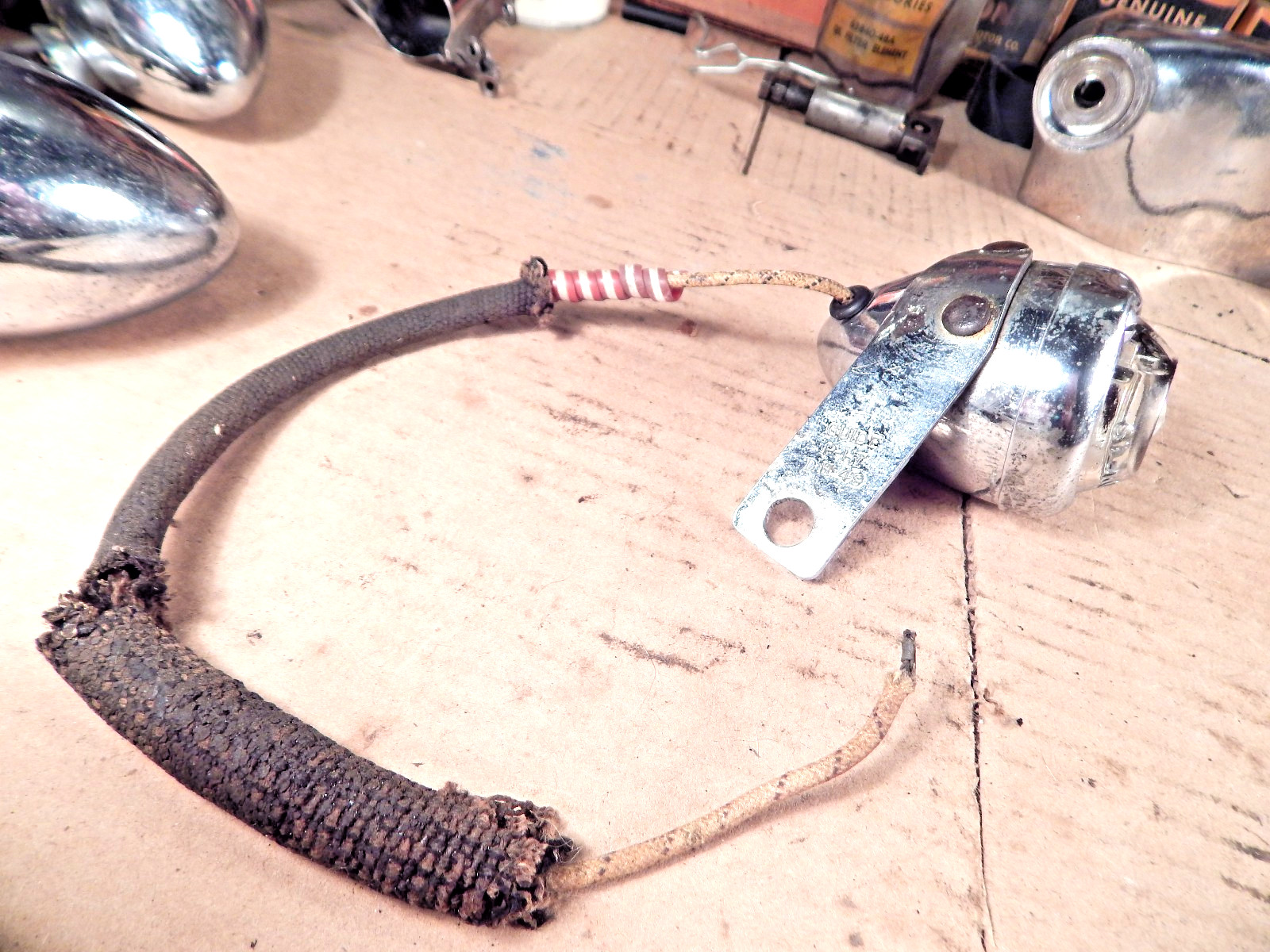 6volt works Harley PH-7 Guide DH-49 Marker light panhead flathead G WL EL FL