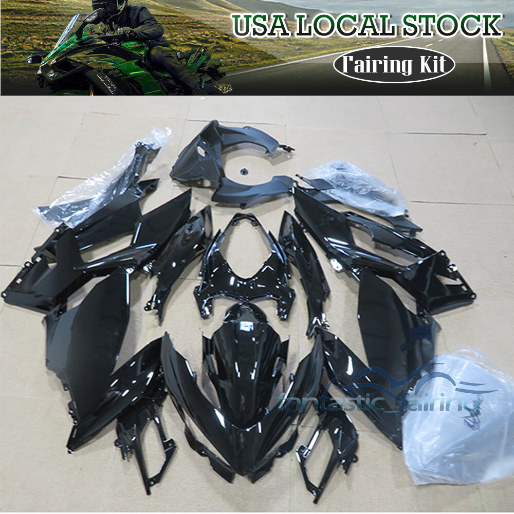 Fairing Kit For Kawasaki Ninja 400 2018-2023 EX400 Black ABS Injection Bodywork