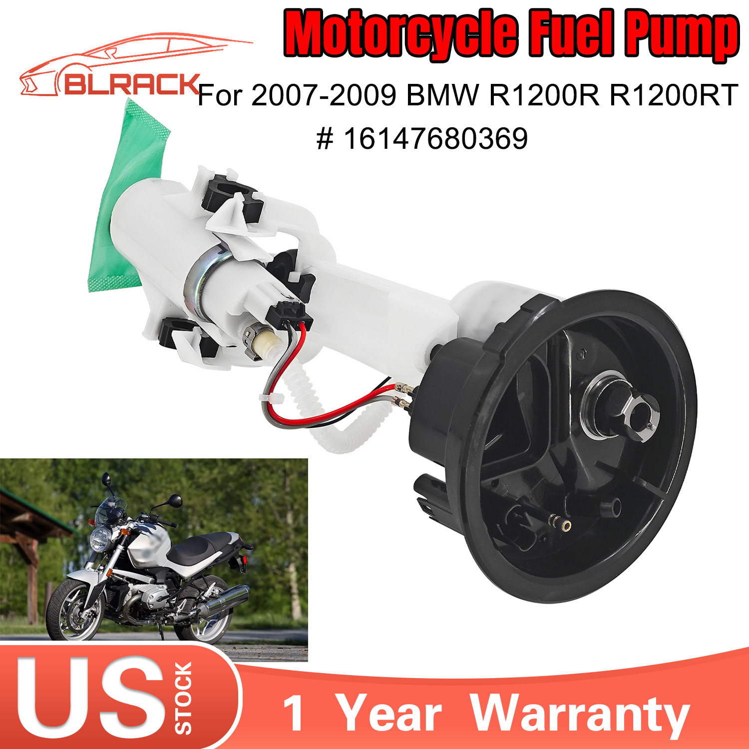 Motorcycle Fuel Pump Assembly 16147680369 For BMW R1200R R1200RT 2007 2008 2009
