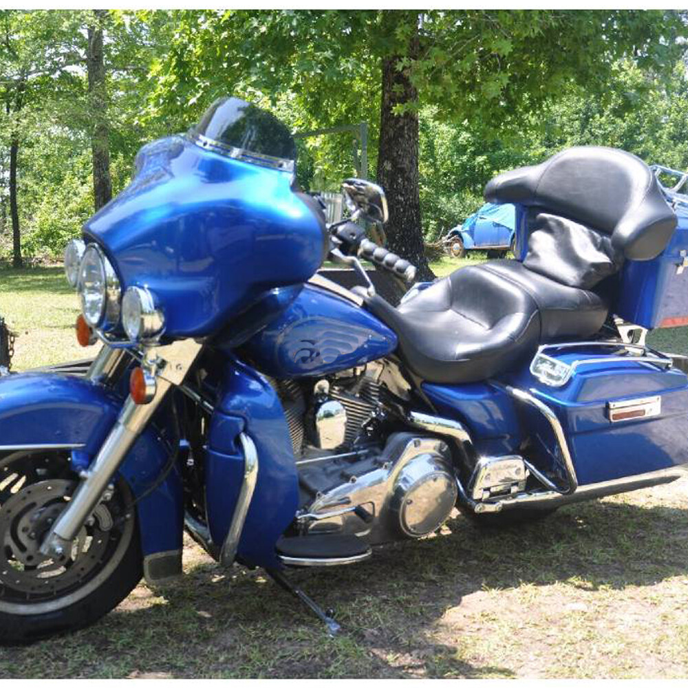 Motorcycle One-Piece Driver & Passenger Seat For Harley Electra Glide 1997-2007