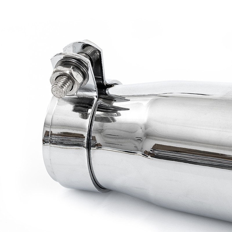 Chrome Universal Motorcycle Exhaust Pipe Muffler Silencer Fits for Suzuki Harley