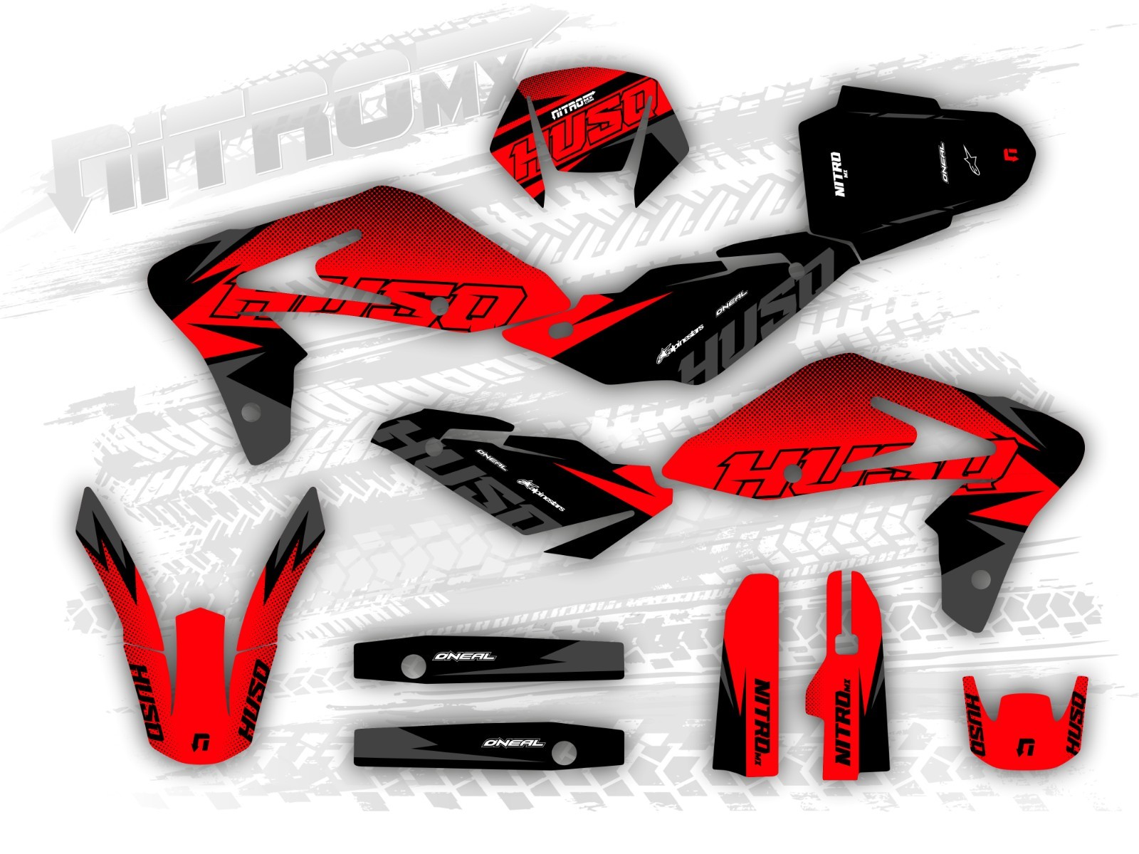 Graphics Kit fits Husqvarna TE 610 2005 2006 2007 2008 2009 2010 Decal Stickers