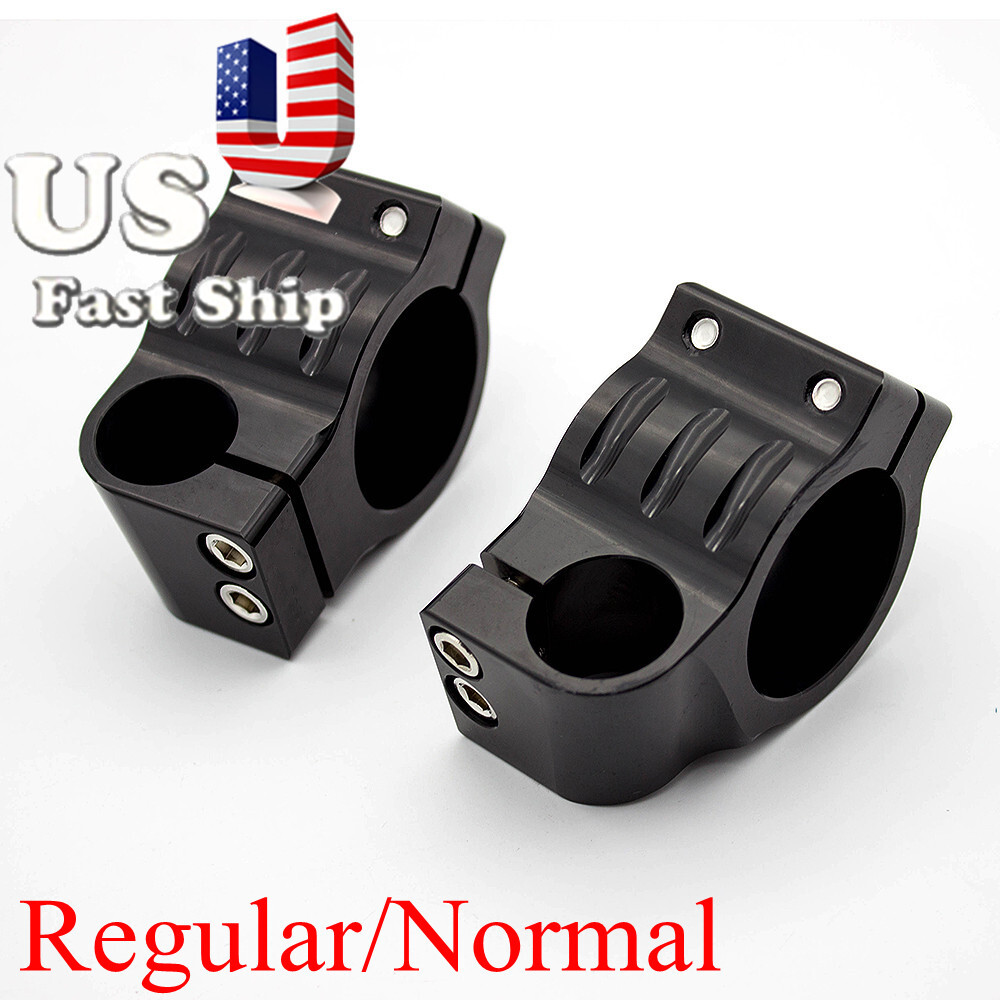 FXCNC 37mm Universal Fitk Tube Clip On Handlebar Head Mount Clamp Black Normal