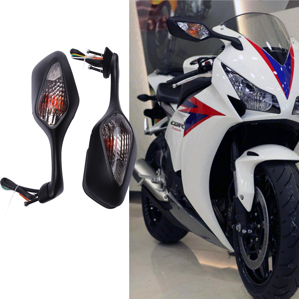ABS Rearview Mirrors w/LED Turn Signal for Honda CBR1000RR CBR 1000 RR 2008-2019