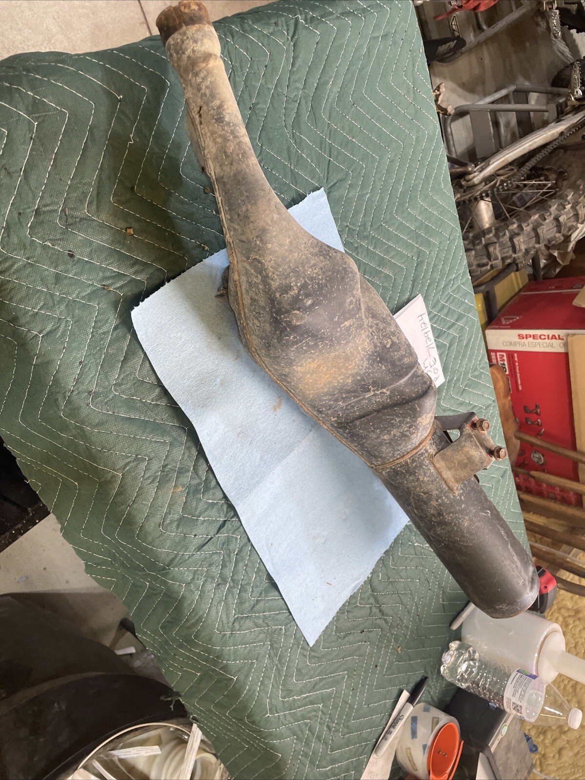 1987 Yamaha BW 350 big wheel 350 exhaust muffler silencer 236