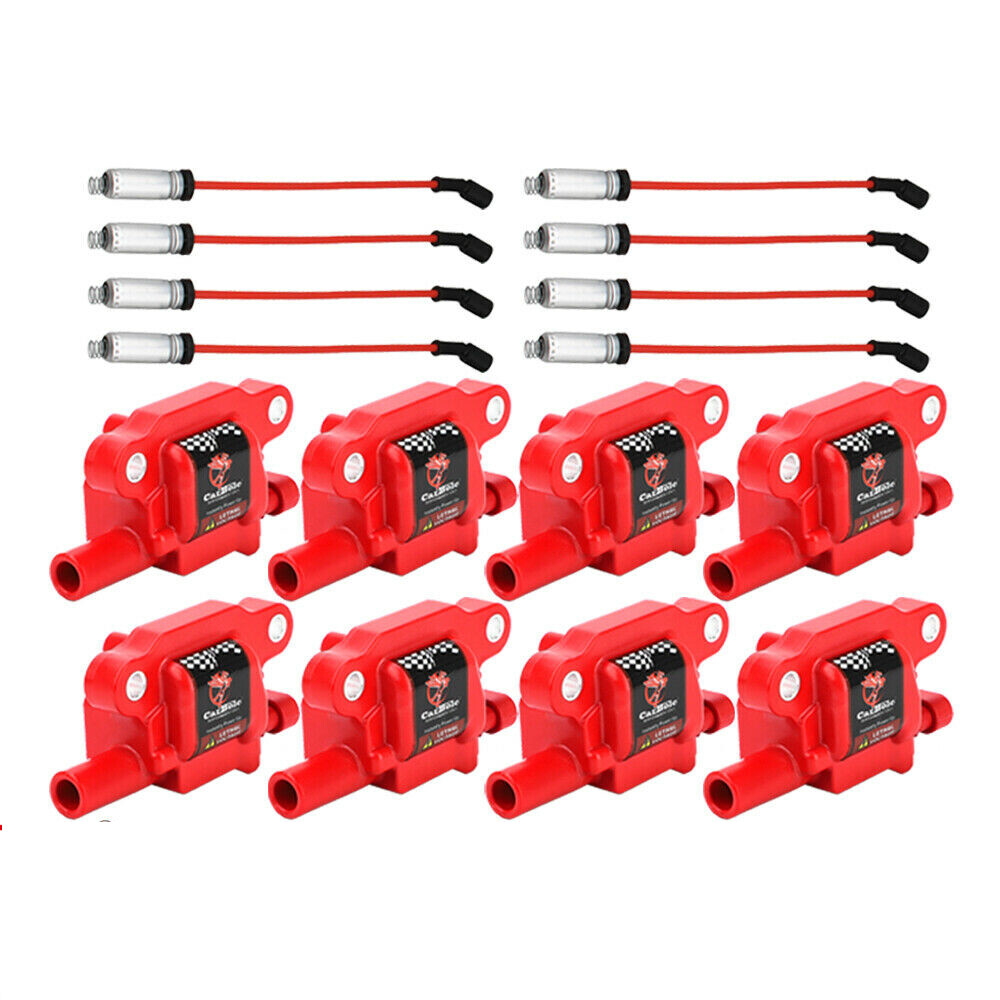 8X Ignition Coils & Spark Plug Wire for 05-19 Corvette C5 C6 C7 Z06 Camaro CTS-V
