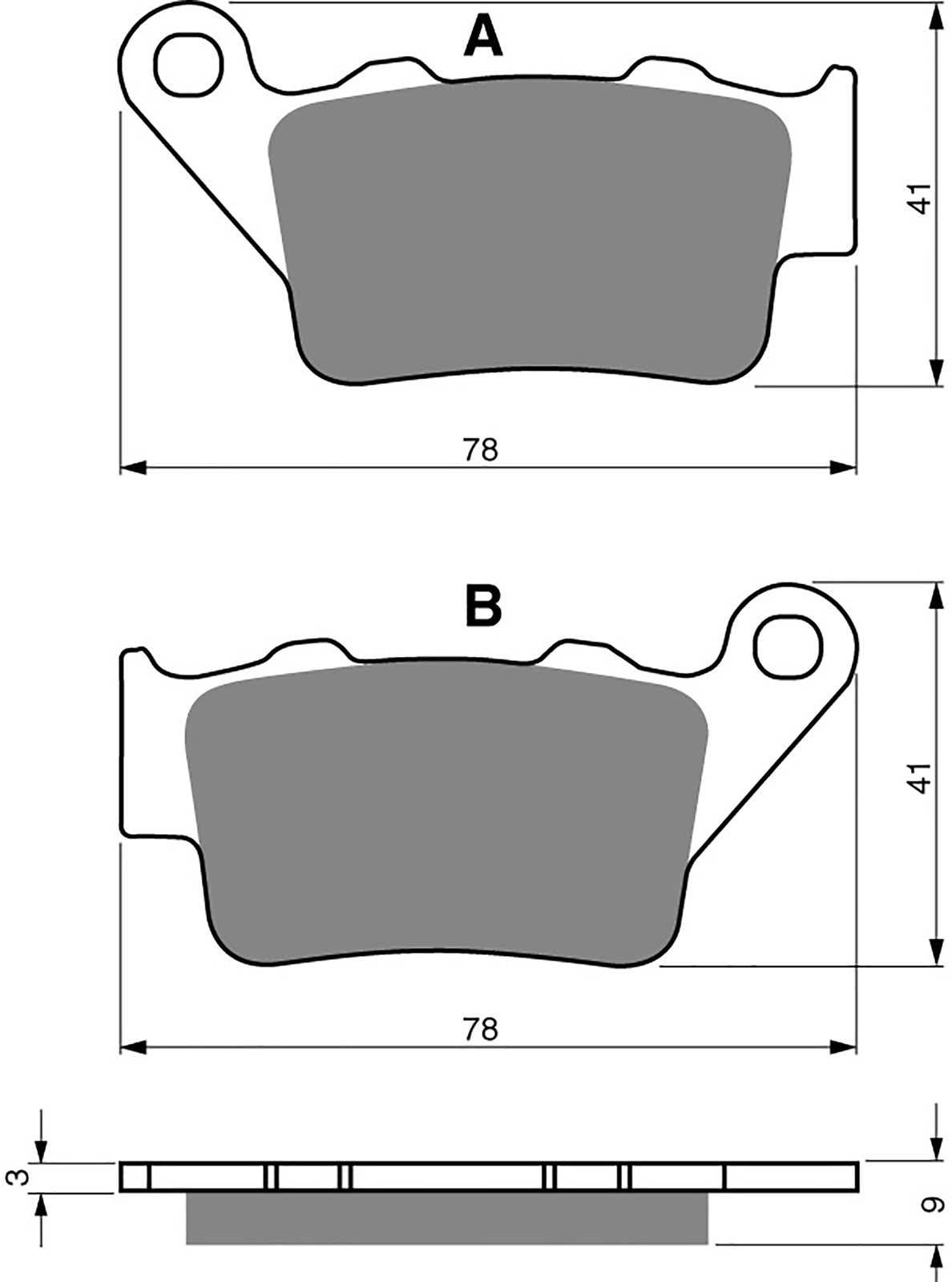 Goldfren Rear Brake Disc Pads K5 For KTM 640 LC4-E Six Days 2001