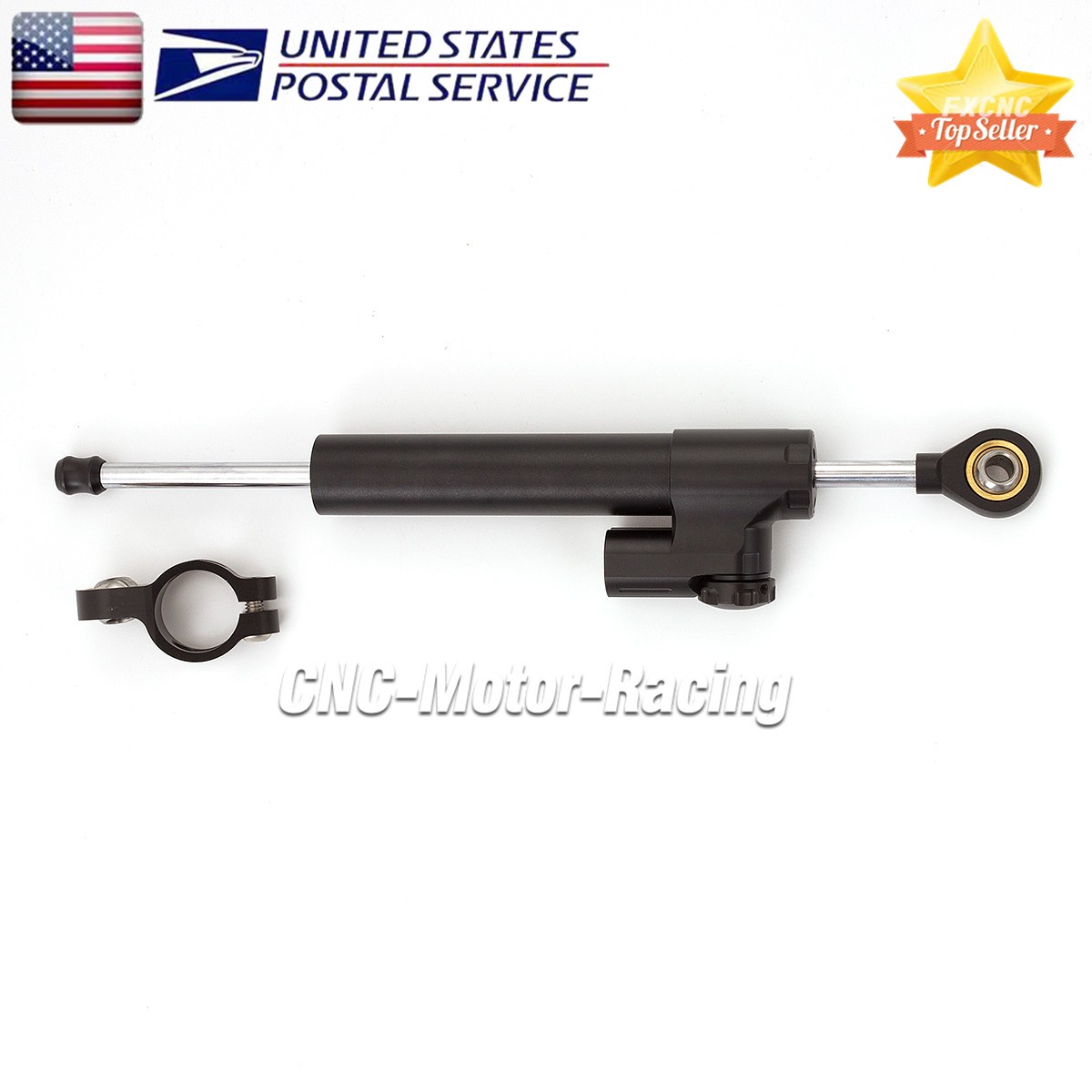 CNC 290mm Long Steering Damper Stabilizer Linear Adjustable Motorcycle Aluminum
