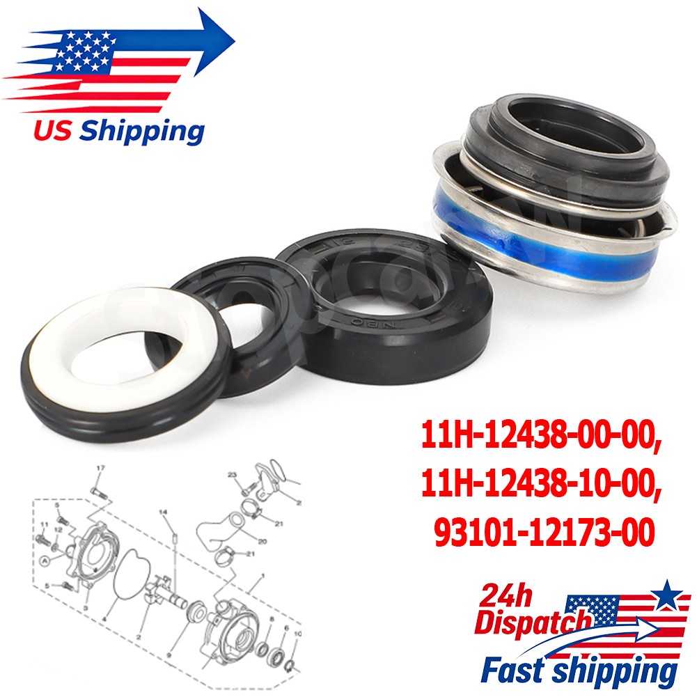 Water Pump Mechanical Seal Oil Seal Kit For Yamaha YZF-R6 YZF-R1 FJR1300A FZ1 US