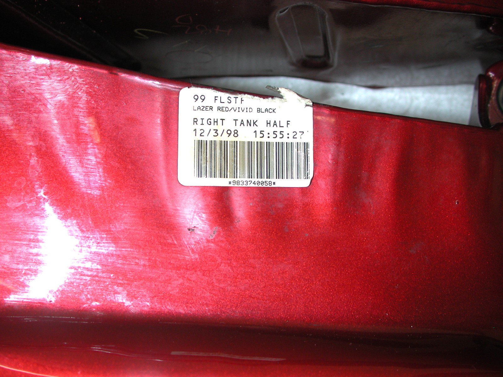 HARLEY DAVIDSON Softail Fat Boy FLSTF 92-99 OEM Split Fuel Gas Tank Fender Set