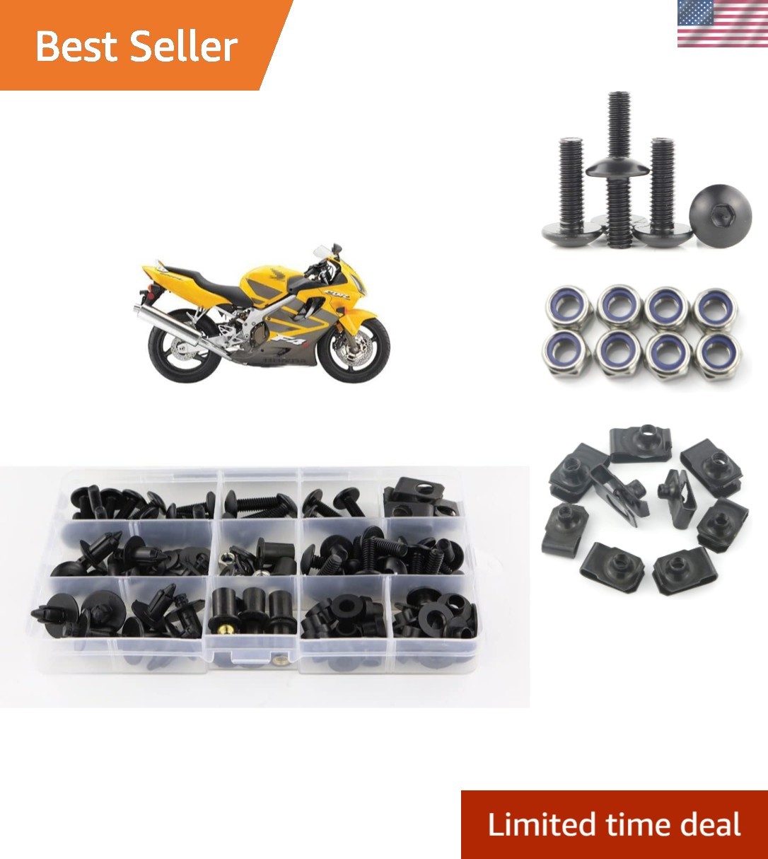 Steel Full Sets Fairing Bolts Kits Fit for F4 F4i 1999-2007 | Grade 10.9 Stee…