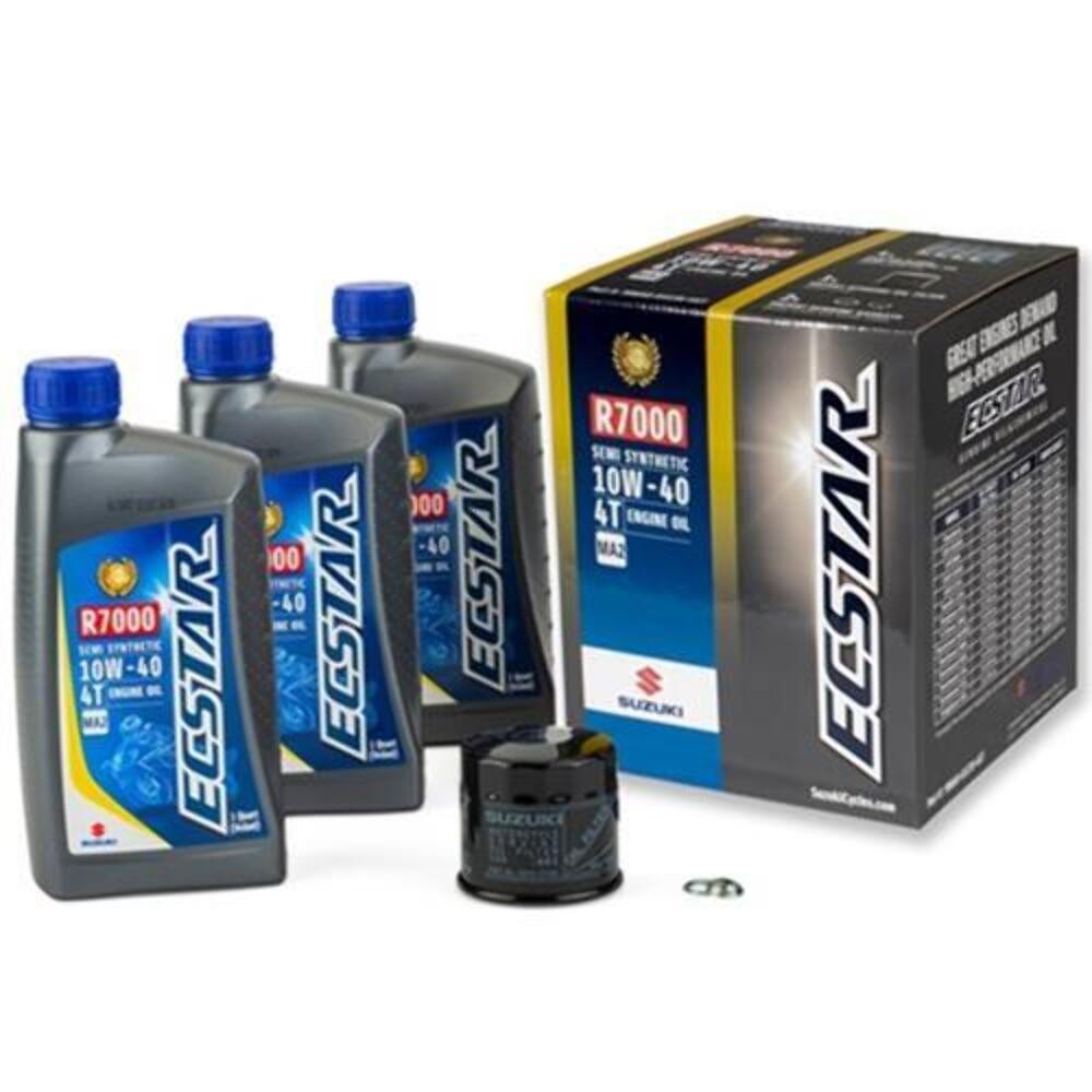 NEW OEM SUZUKI ECSTAR R7000 SEMI-SYNTHETIC OIL CHANGE KIT (3 QUART)