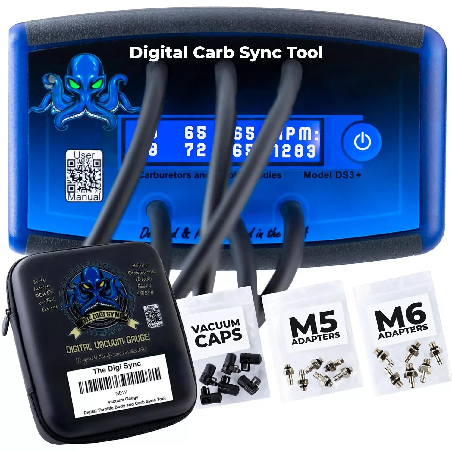 Digi Sync Digital Throttle Body & Carburetor Sync Tool – Any 2-6 Cylinder Engine