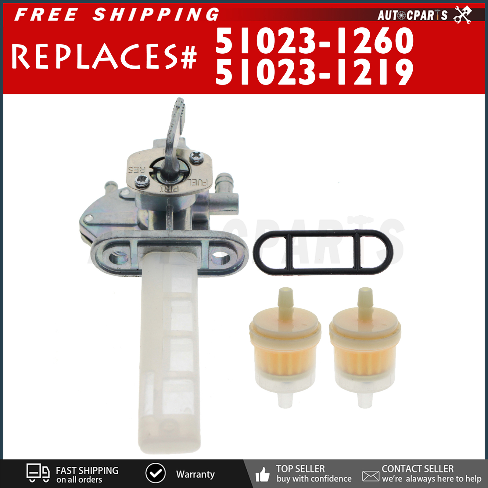 For Kawasaki ZRX 1100 1200 Gas Tank Vacuum Petcock Fuel Cock Valve 51023-1260