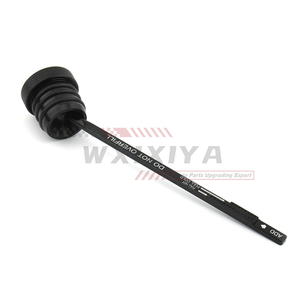 CNC Oil Dipstick Tank Filler Fill Plug Cap For Harley Touring FLTR 1993-98 Black
