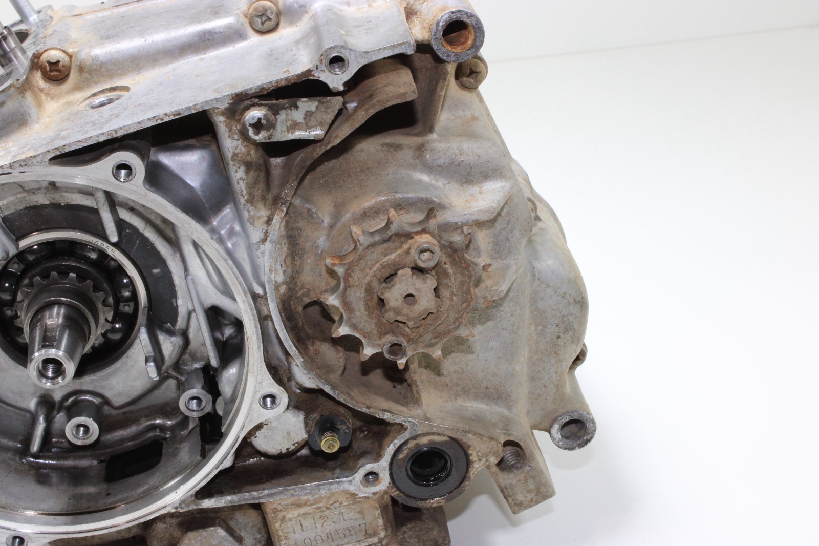 74 Honda TL125 Trails TL 125 Engine Motor Bottom End Crank Cases Transmission E9