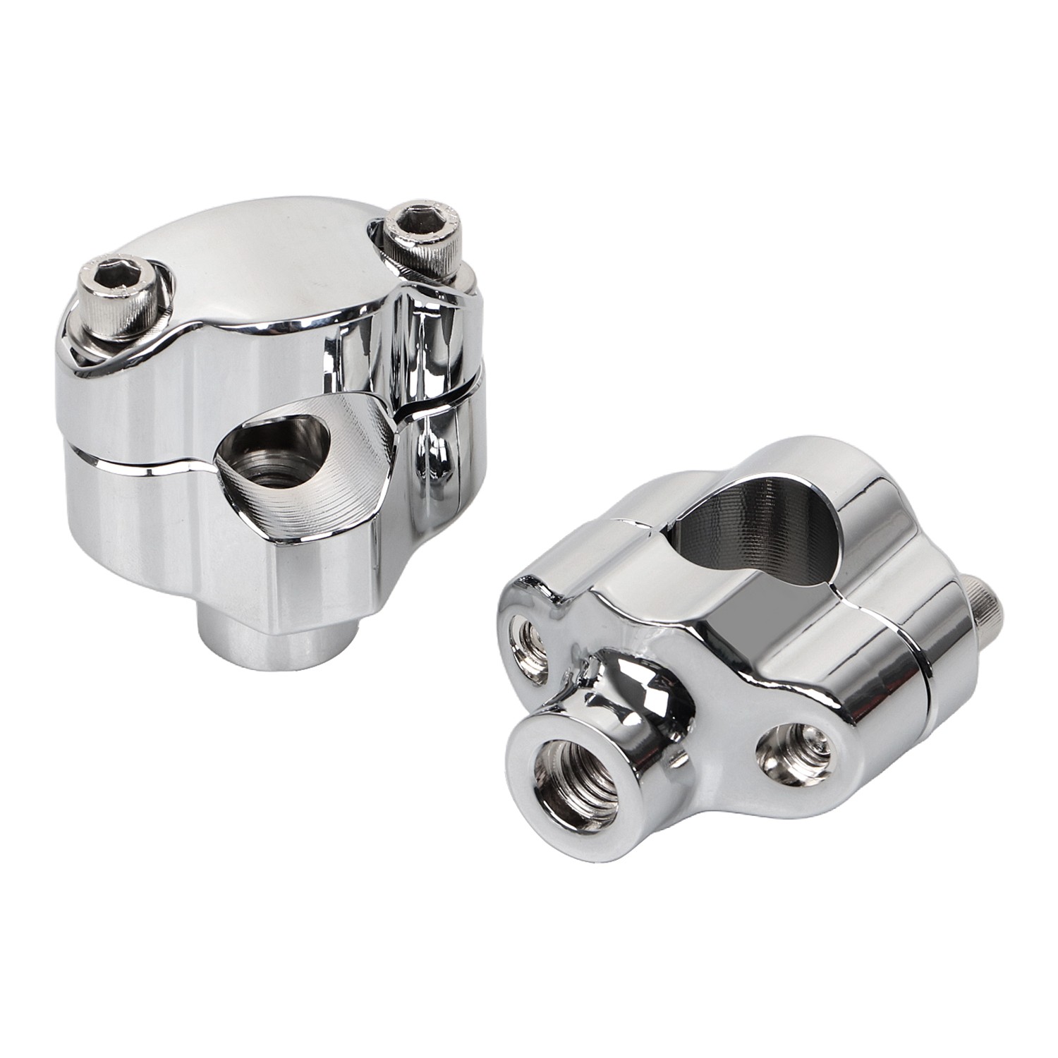 1.65″ Tall Handlebar Risers Clamp For Harley 1″ Bar Night Train Softail Fat Boy