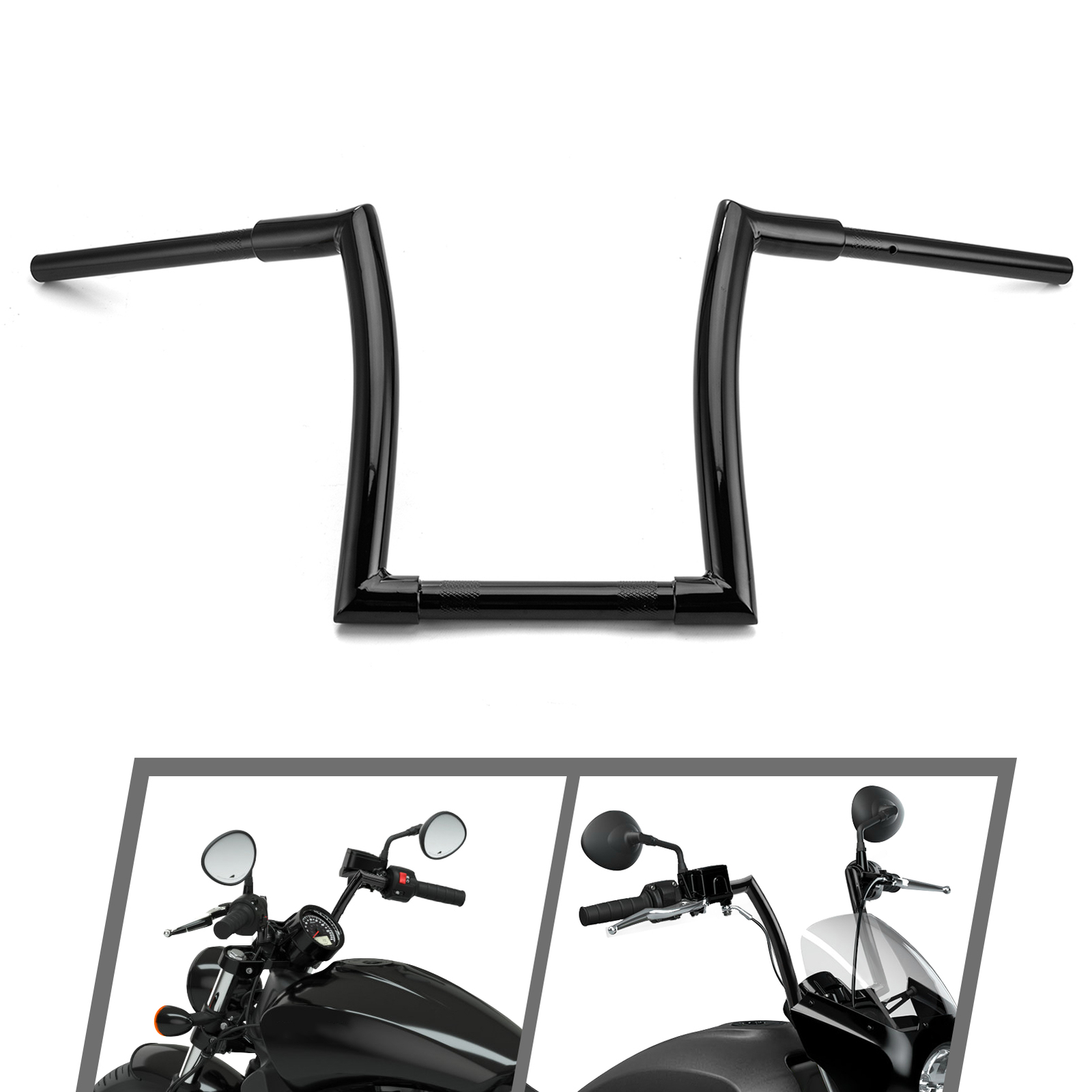 12″Rise For Indian Scout Rogue Sixty 2022-2024 Pre-Drilled Ape Hanger Handlebar