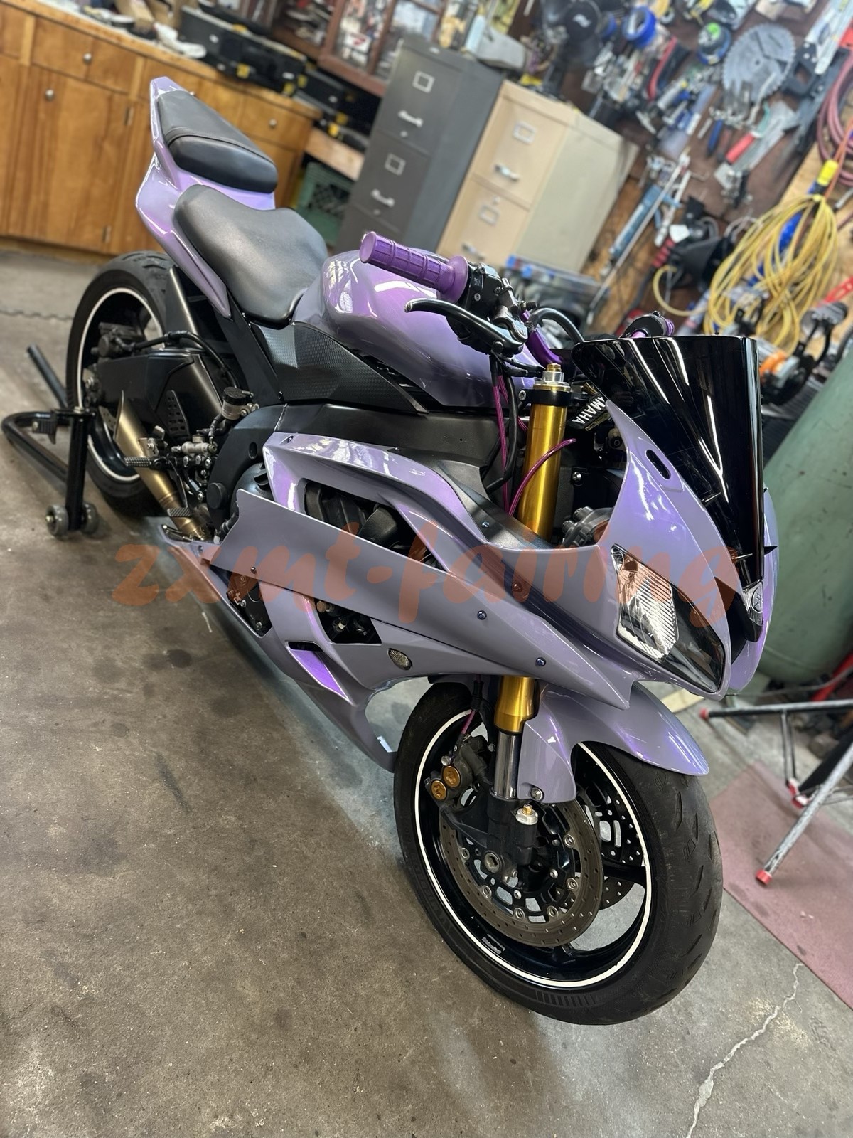 Chameleon Gray Dazz Purple Fairing Kit w/ Tank Cover for Yamaha YZF R6 2006-2007