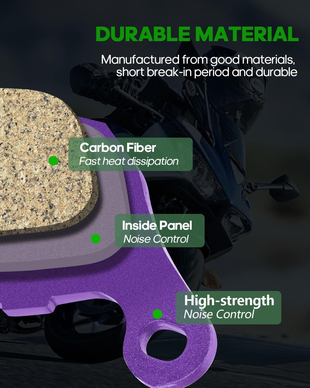 High-Performance Dyna Brake Pads FA457 FA458 – Fit for 2008-2011 Models