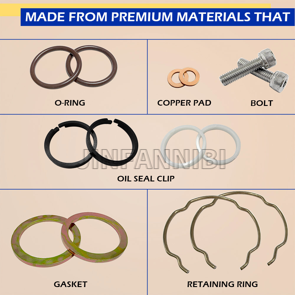39mm Front Fork Bushing Dust Seals Rebuild Kit for Harley Dyna Forty Eight Iron