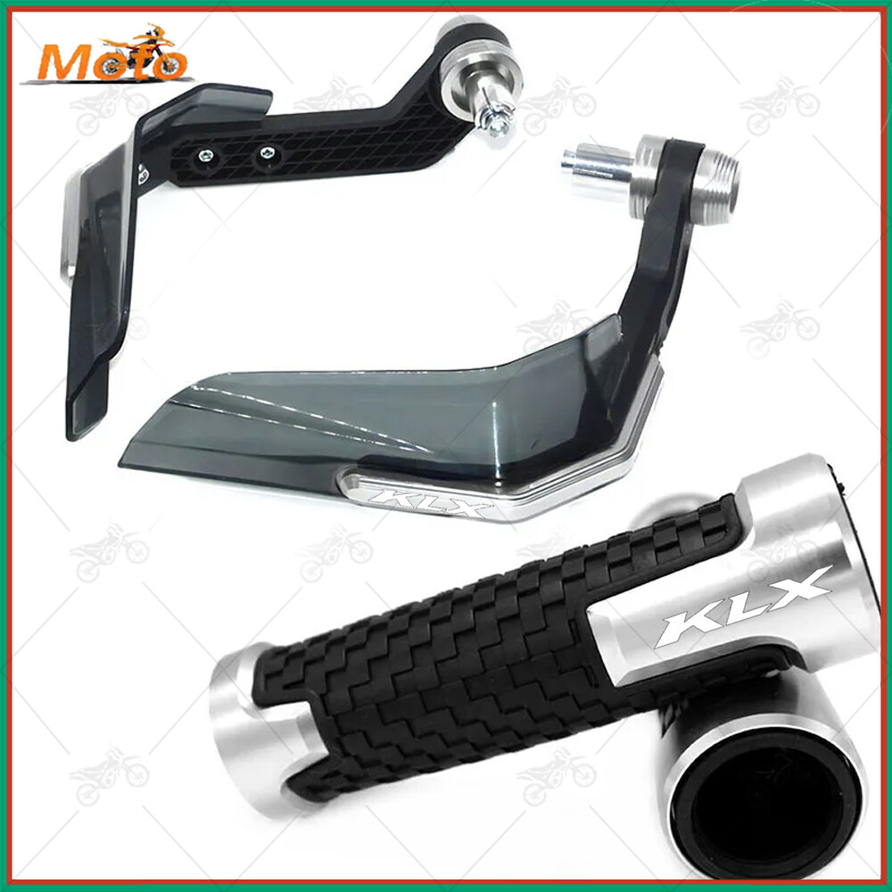 For KAWASAKI KLX CNC Handlebar Grips End Handguard Shield Hand Guard Protector