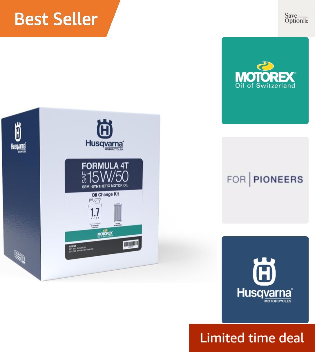 Motorcycles/Motorex Oil Change Kit 15W/50 1.7L – U7023151