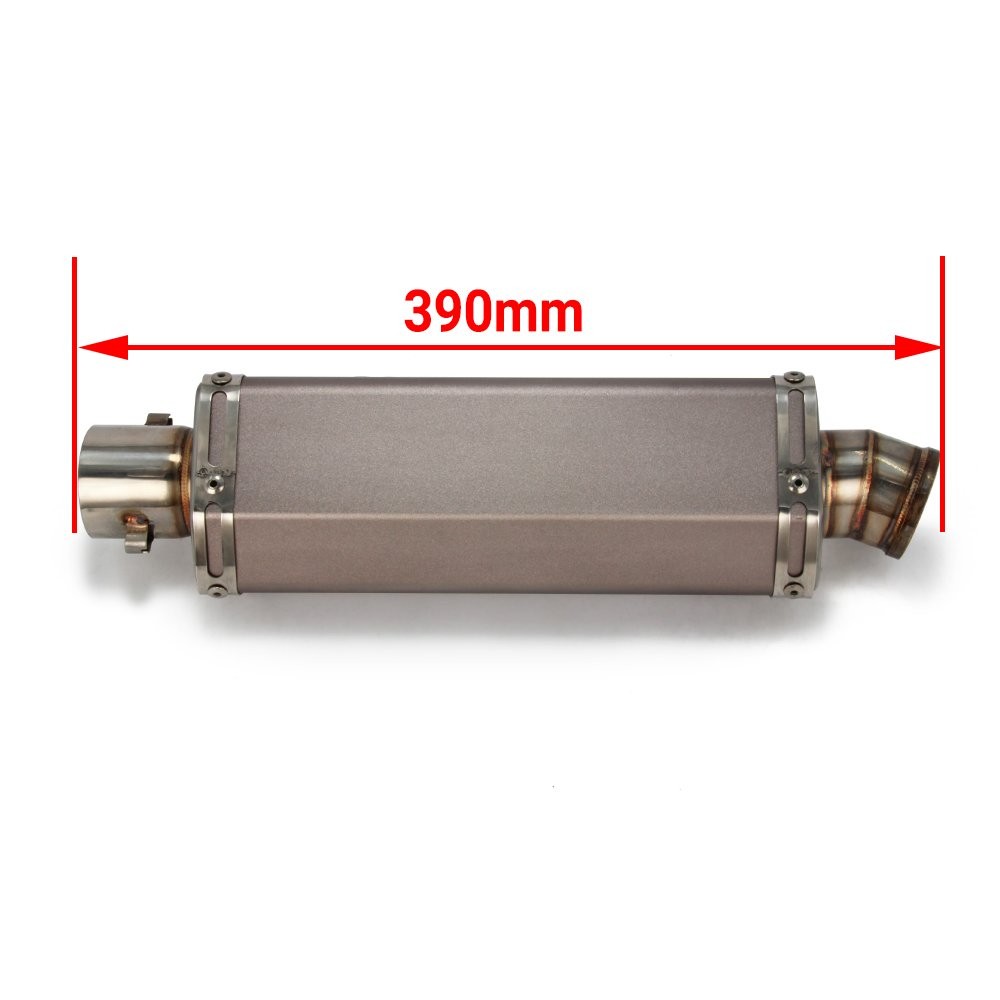 Universal Hexagon Exhaust Muffler 1.5-2″ Inlet Slip On For ATV Dirtbike Scooter