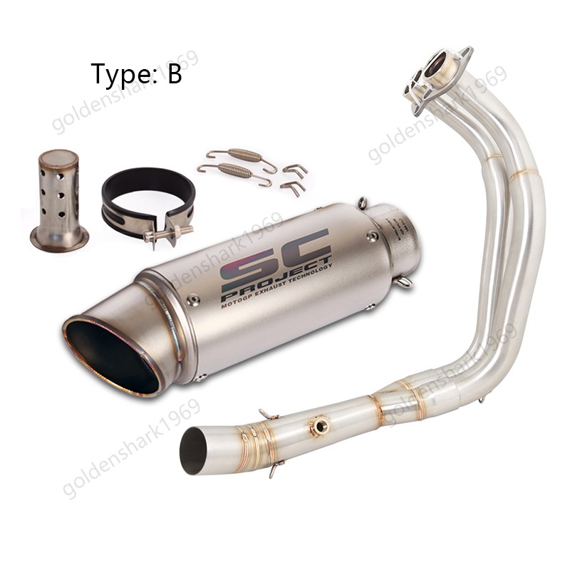 For Yamaha YZF R7 MT-07 2014-2025 Complete Exhaust System Header 51mm Mufflers