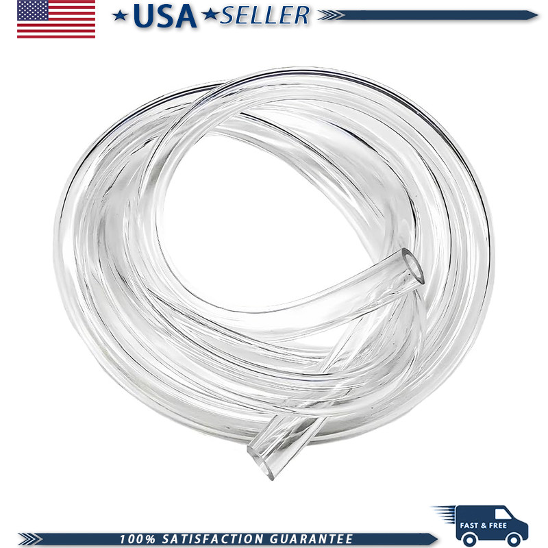 Colorful 0.2 inch 3.28 Feet White Flexible Silicone Fuel Line Hose MColor: White