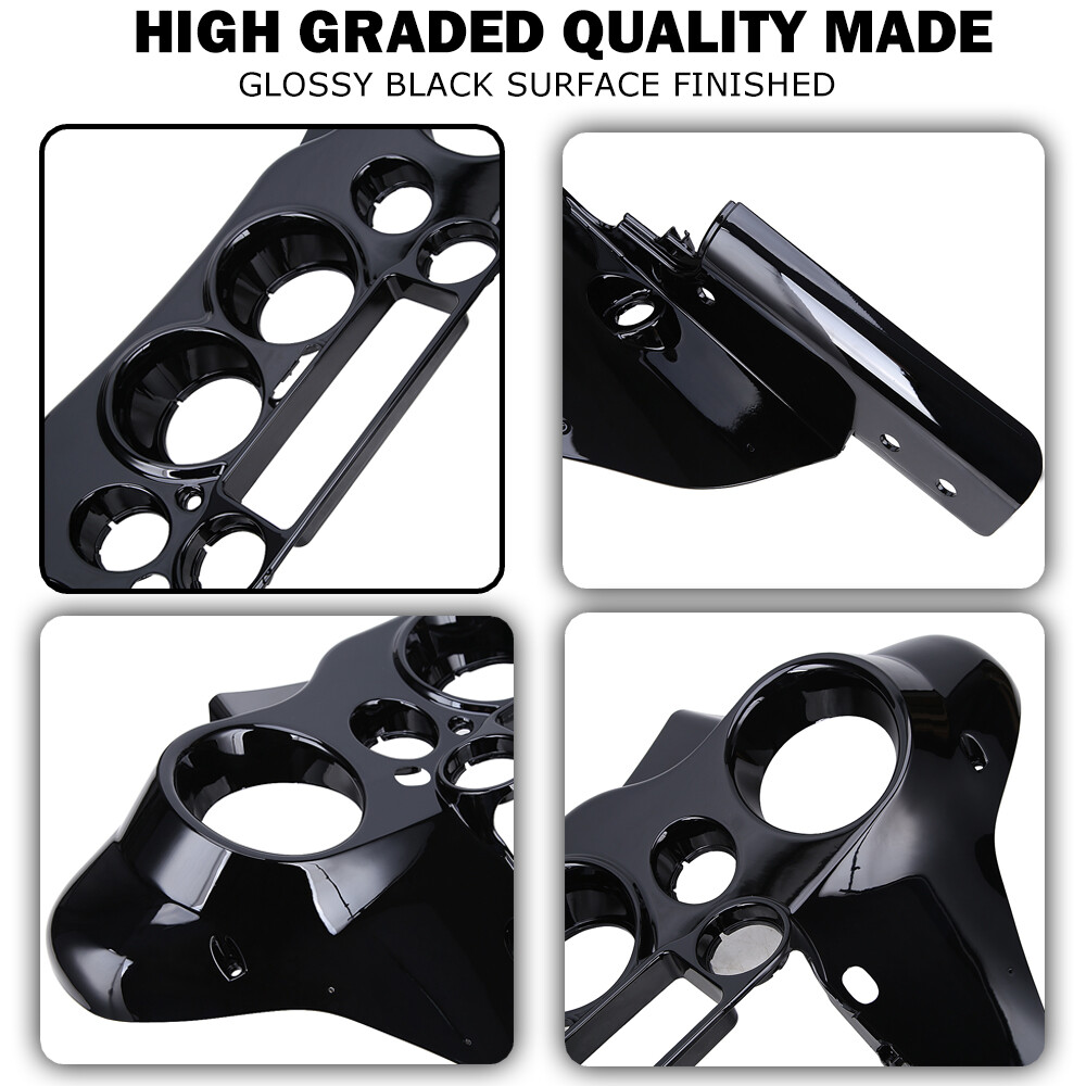 Vivid Black Inner Outer Fairing/Switch Cap For Harley Electra Street Glide 96-13