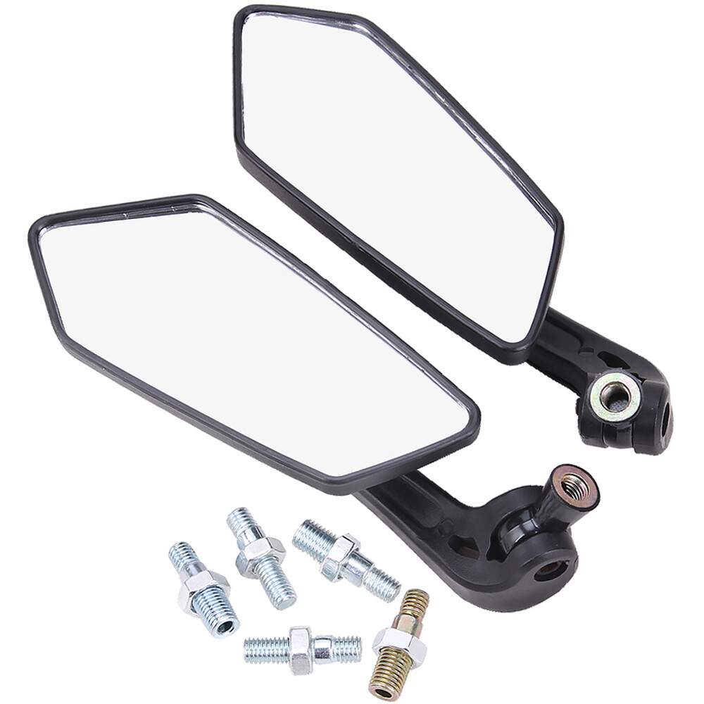 Universal Black 8/10mm Motorcycle Scooter Mirrors Pair