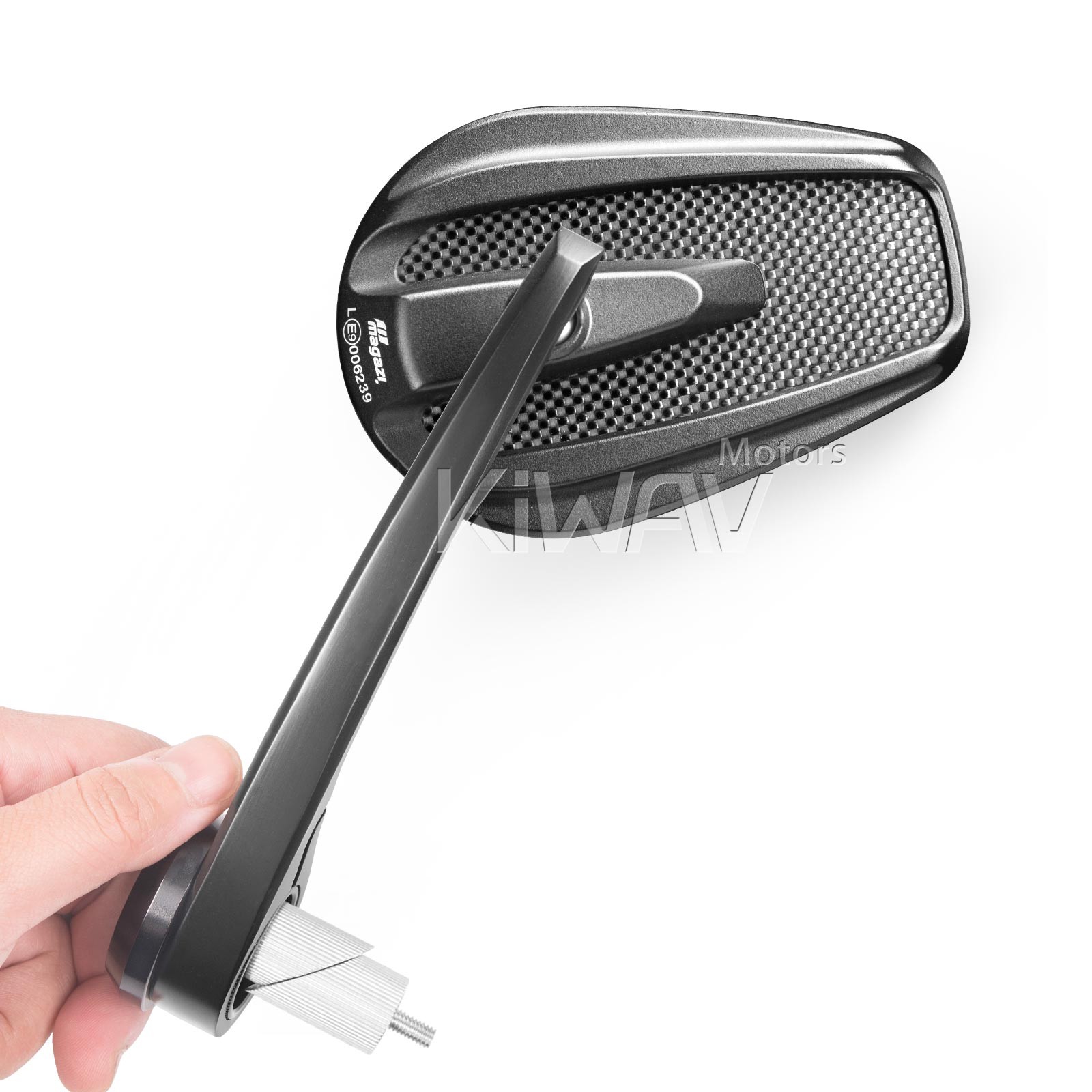 Bar end mirrors black Mamba carbon fiber 1″ hollow bar end fits Kawasaki Yamaha
