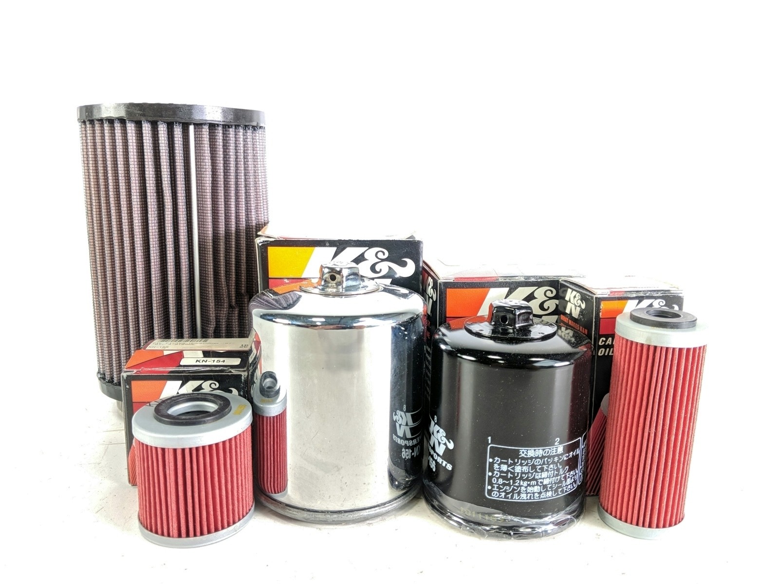 91-00 Harley Dyna FXR K&N Chrome Oil Filter KN-173C