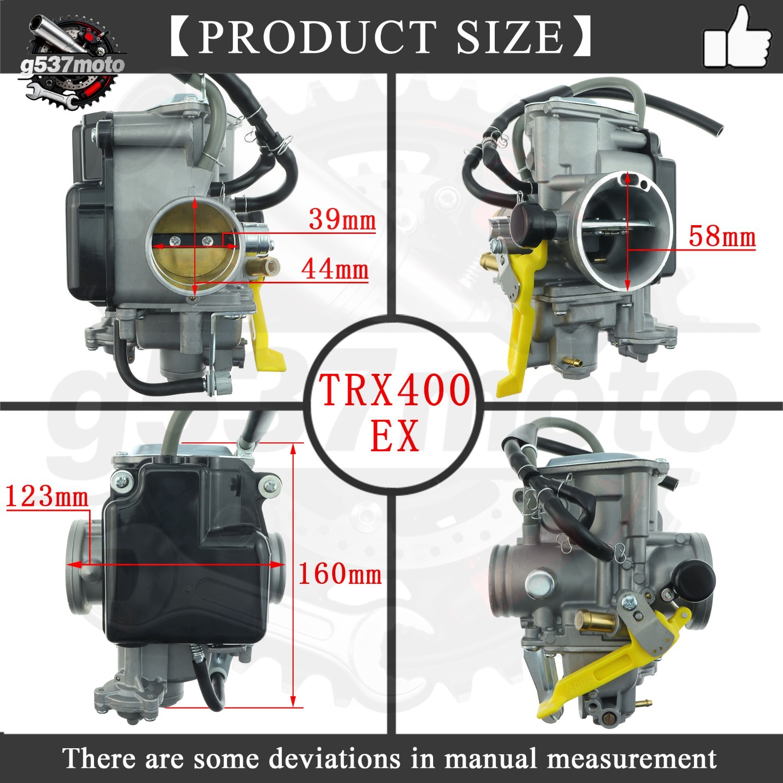Carburetor For Honda 16100-HN1-A43 1999-2014 TRX400 EX 400X Sportrax Carb