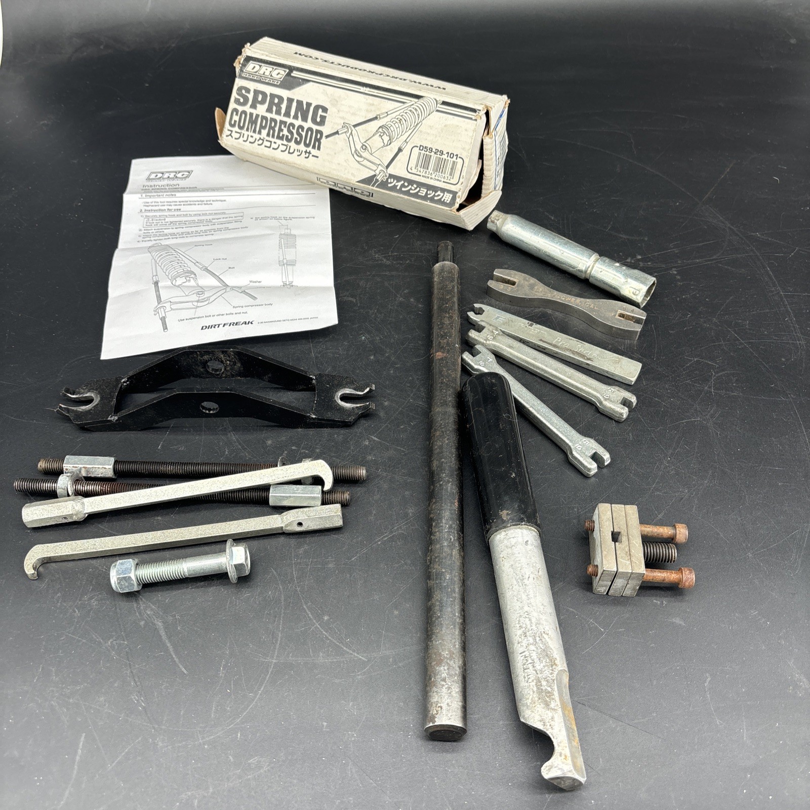 Motorcycle USED Tool Lot Honda Spring Compressor Tire Spoke Chain Wheel Moto