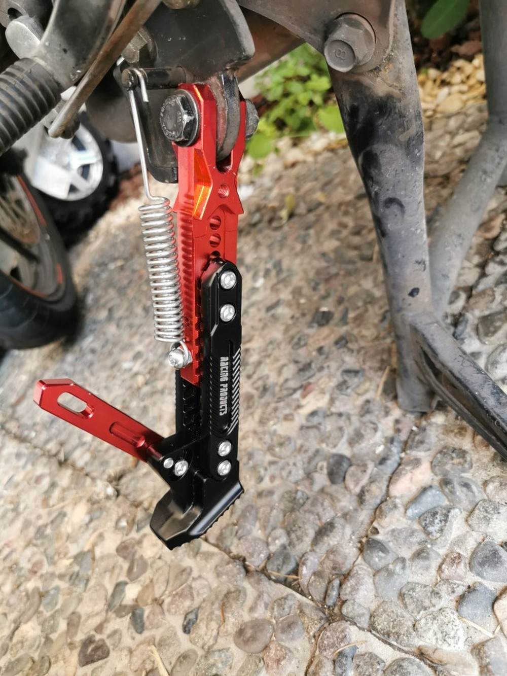Universal Aluminum Alloy Adjustable Kickstand Foot Side Stand For Motorcycle