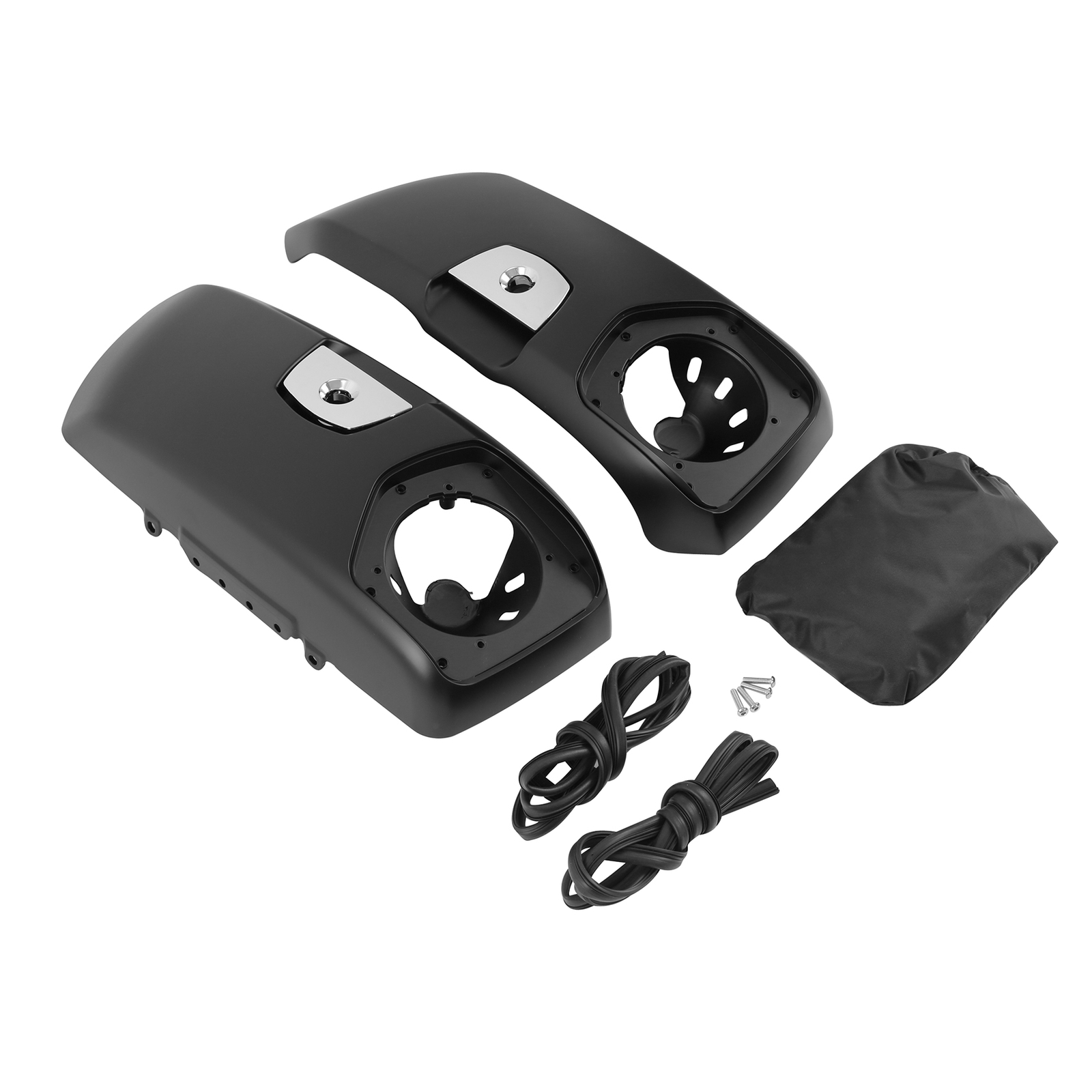 Matte Black Saddlebag Lids Cover Fit For Indian Roadmaster Dark Horse 2020-2025