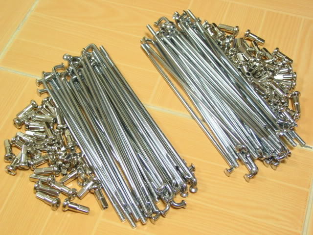 Kawasaki KH125 KH125M1-M9 Front&Rear Chrome Spoke 18″ Set NEW Thailand