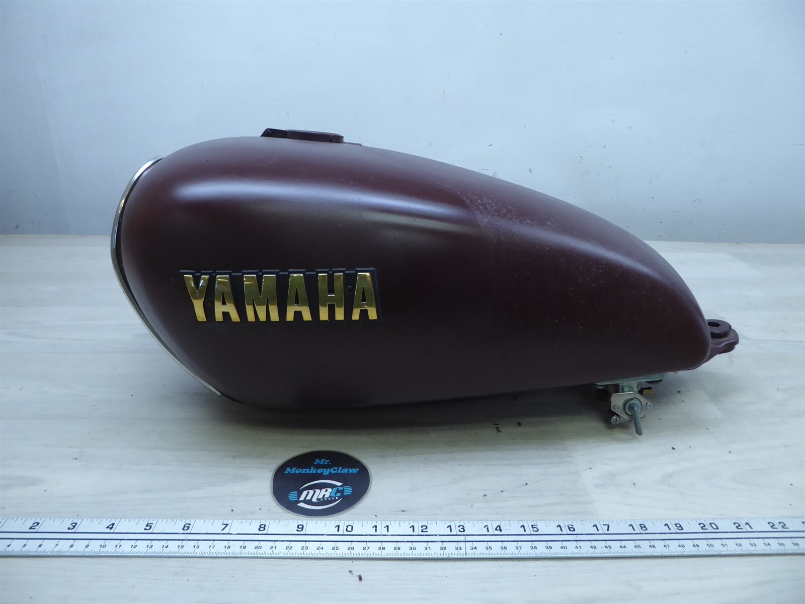 1978 Yamaha XS650 Y235-6. dual petcock gas fuel petrol tank
