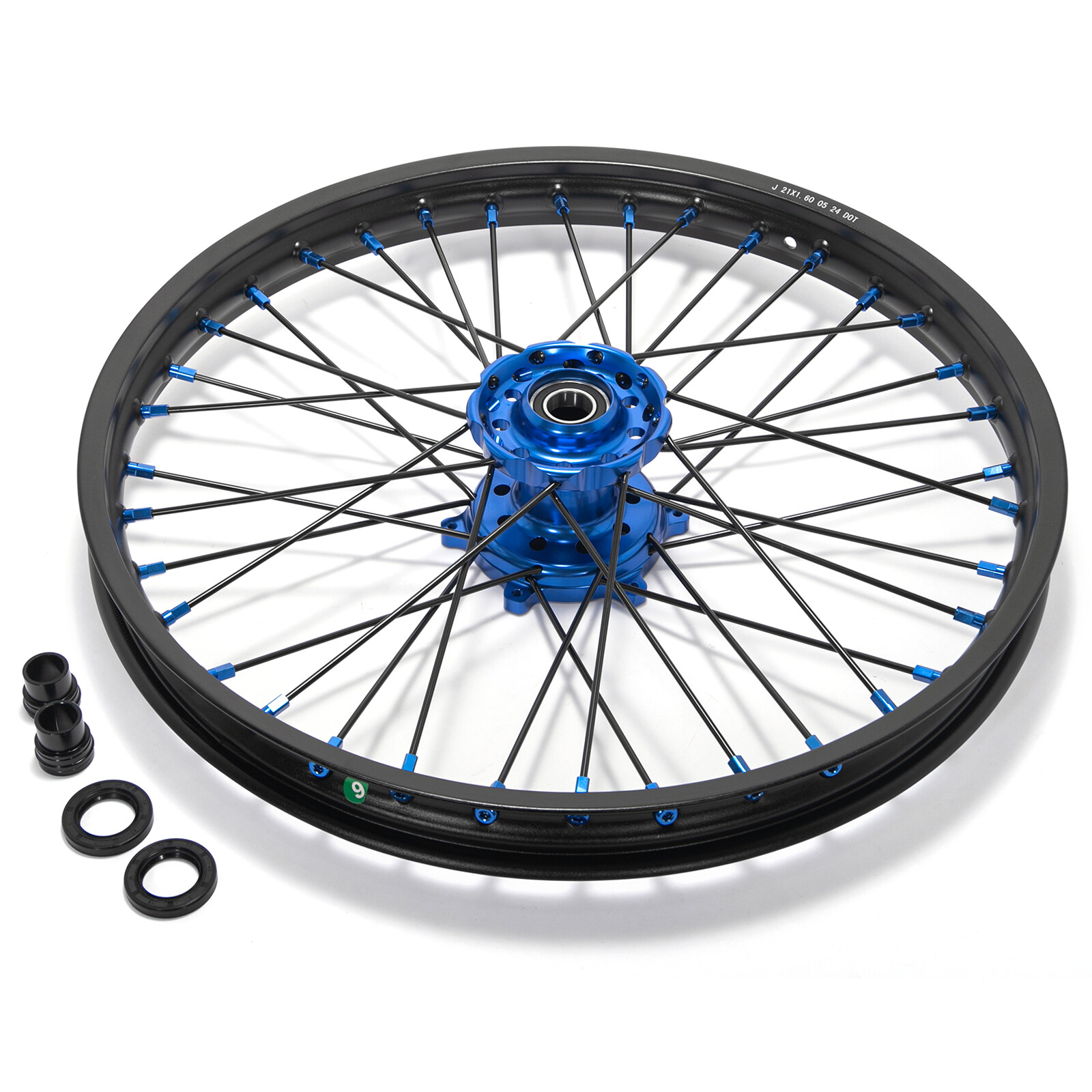 For Yamaha 21/18 CNC Wheel Set WR450F WR250F 2020-2025 YZ250FX YZ450FX 2016-2025