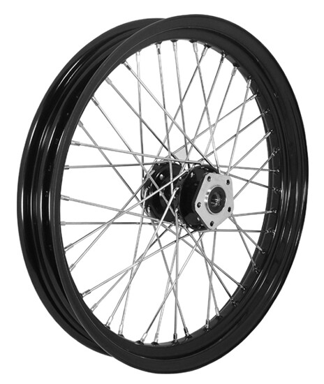 Black 23″ 40 Spoke Front Wheel Rim For 08+ Harley Touring FLHR FLHT FLTR 51682