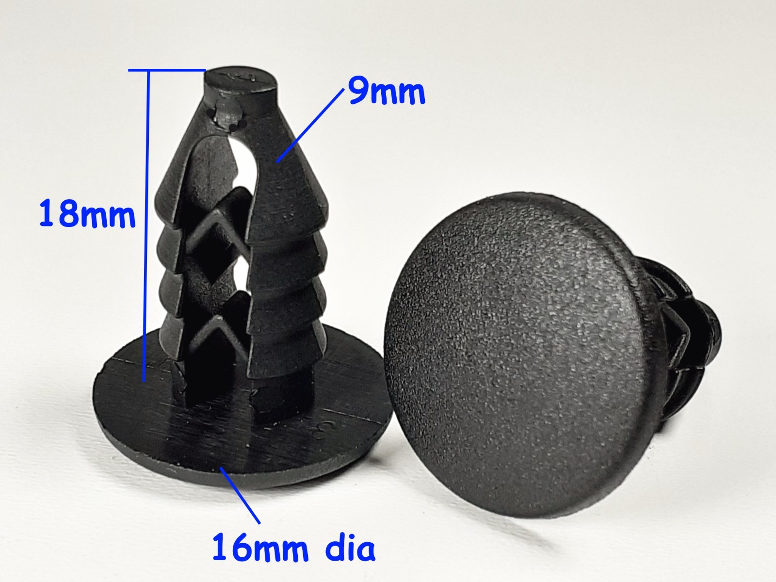 For Yamaha 10X Motor Bike Fairing Panel Rivet Large Cycle Fastener Clips Black