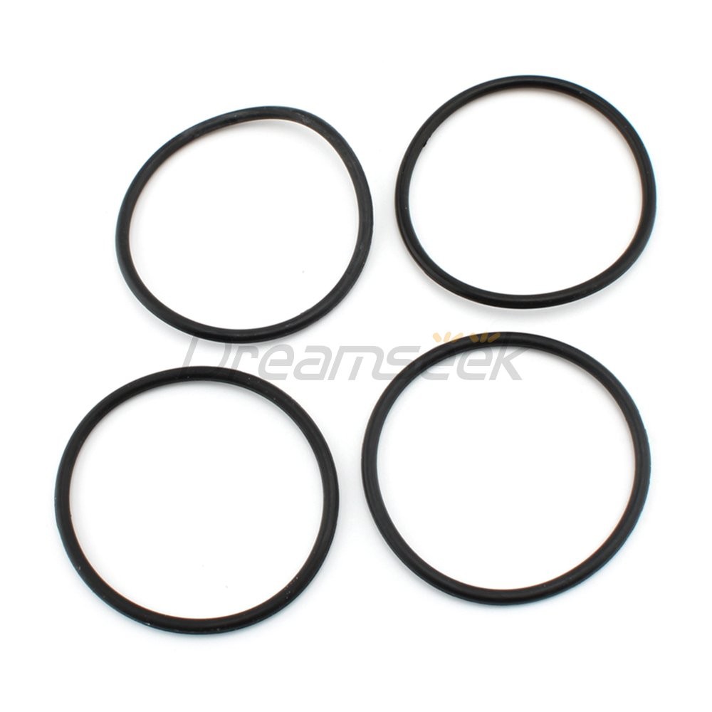 6 x Upper/Lower Front Fork Covers Cap for Harley Dyna Street Fat Bob 07-17 Black